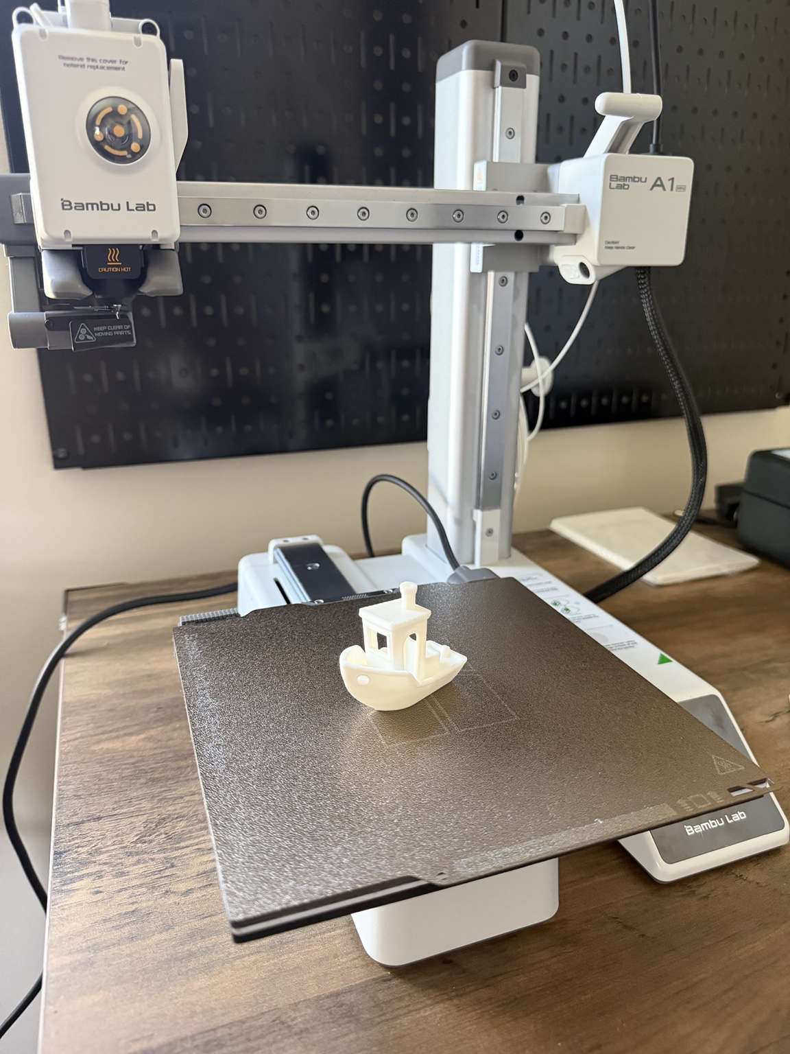 First 3D printed test boat on a Bambu Lab printer